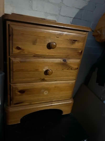 Photo of free Chest of 3 drawers with wheels (Hanworth Park TW13) #2