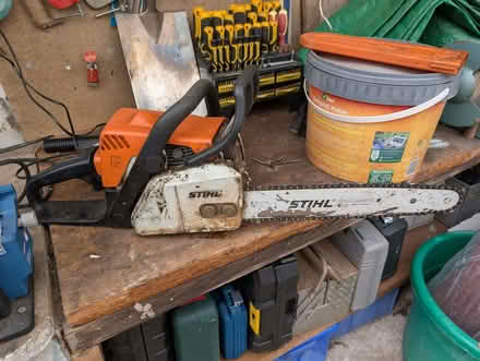Photo of free Stihl petrol chainsaw (Welshpool SY21) #2