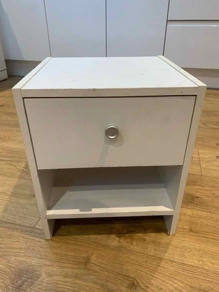 Photo of free White bedside cabinet with drawer (Riverside B98) #2