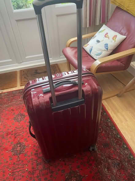Photo of free John Lewis wheelie case, maroon, large (Norbiton KT2) #1