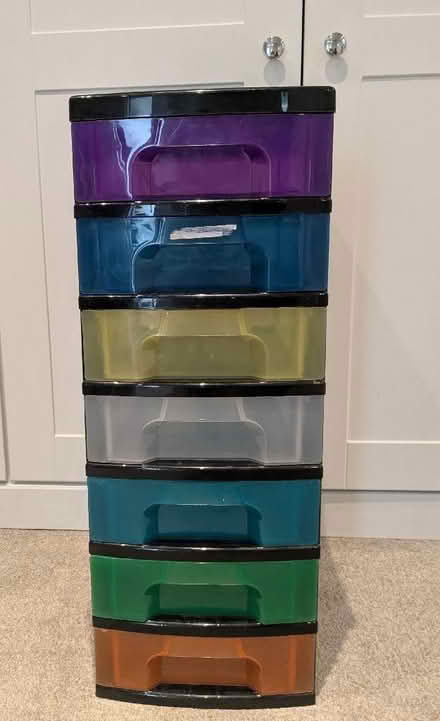 Photo of free Plastic drawer unit - 7 drawers (Horsell GU21) #1