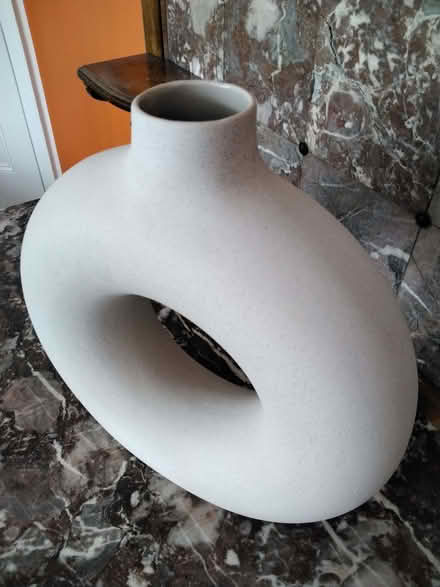 Photo of free Large light grey vase, stone effect (Allerton L18) #2
