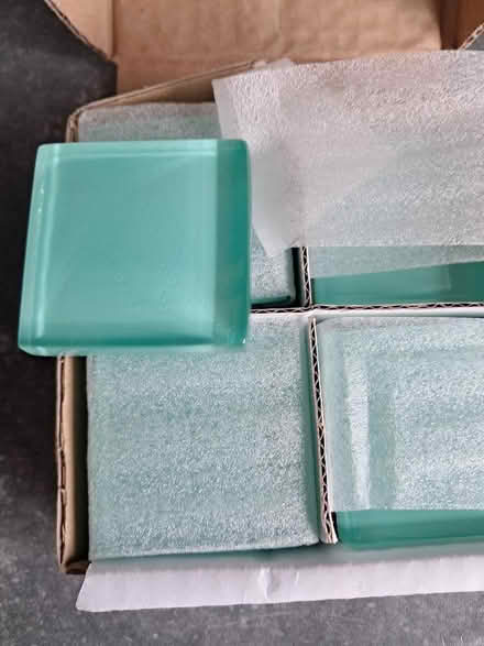 Photo of free 12 glass tiles (Dunton Green TN13) #2