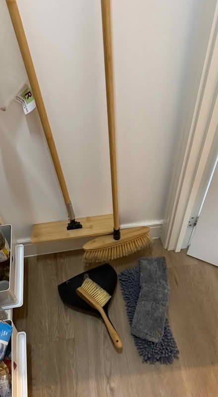 Photo of free Bamboo Mop and broom (Whiteley PO15) #1