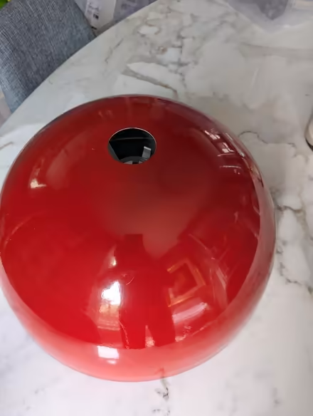 Photo of free Red metal pendant ceiling light (Ealing W13) #1