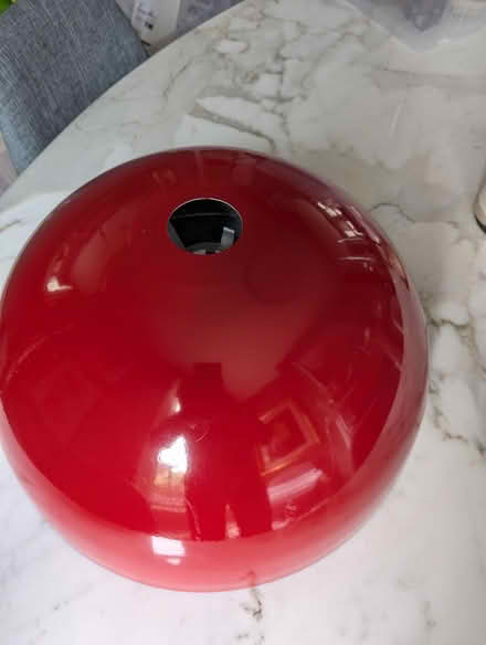 Photo of free Red metal pendant ceiling light (Ealing W13) #1