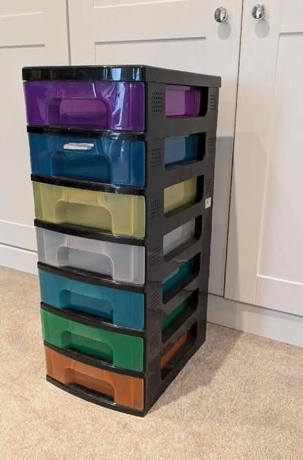 Photo of free Plastic drawer unit - 7 drawers (Horsell GU21) #2
