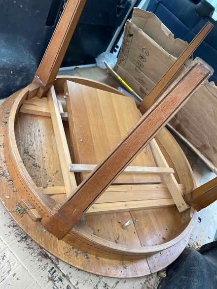 Photo of free Extending solid oak table (Bursledon SO31) #2