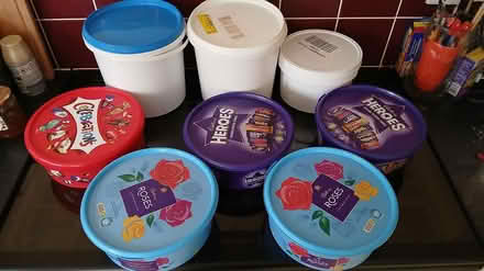 Photo of free 8 plastic tubs-food or otherwise (Witham) #1