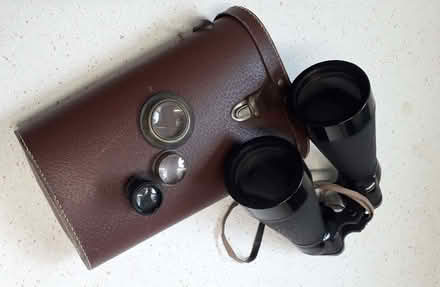 Photo of free Large Binoculars with Case (possibly Wartime/Army ) (Barton OX3) #1