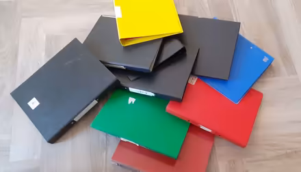 Photo of free 25x A4 Ring Binders + filing sleeves (Dunston LN4) #1