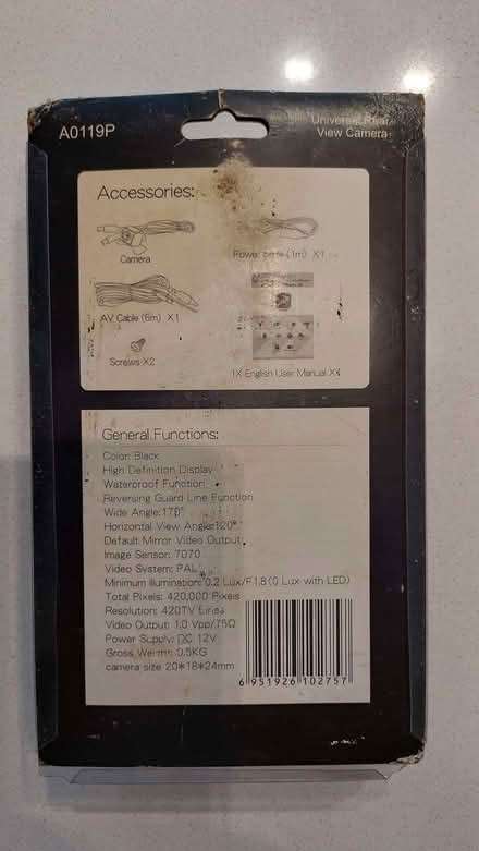 Photo of free Rear view reversing camera (Hornby LA2) #2