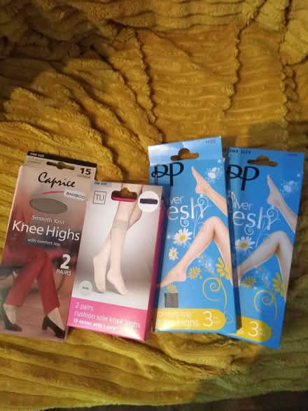 Photo of free 15 denier Knee highs, new packs (Barford CV35) #1