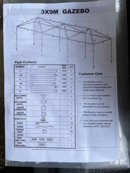 Photo of free Large gazebo/marquee (Crieff PH7) #2