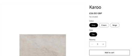 Photo of free 6 New "Karoo Grey" Ceramic Heavy Wall/Floor Tiles 30 x 60cm (Calthwaite CA11) #1