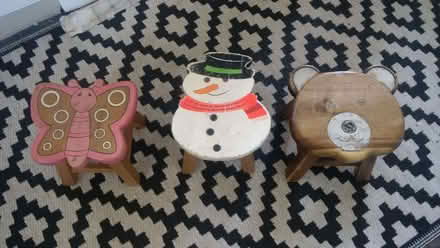 Photo of free three small character stools (Highbridge TA9) #1