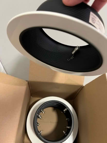 Photo of free 6 recessed light baffles (Columbia) #2