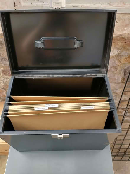 Photo of free Small filing cabinet with files (North Wootton BA4) #1