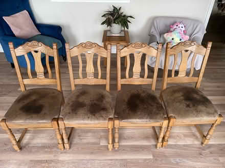 Photo of free Dining chairs x2 (GL54) #1