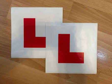 Photo of free L-plates for learner driver (Chiswick W4 near High Road) #1