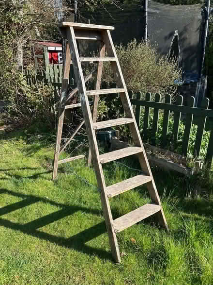 Photo of free Wooden A-frame step ladder (Horsforth LS18) #1
