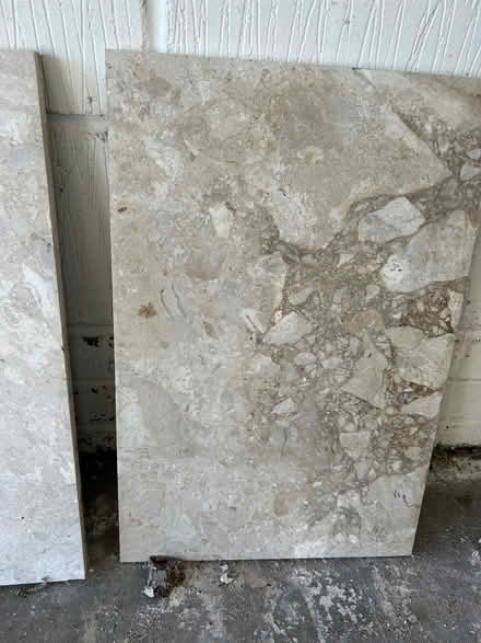 Photo of free 2 marble paving tiles (Bramhall SK7) #2