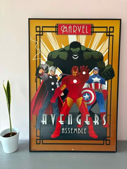 Photo of free Marvel Avengers Assemble print (RG31 6RL) #1