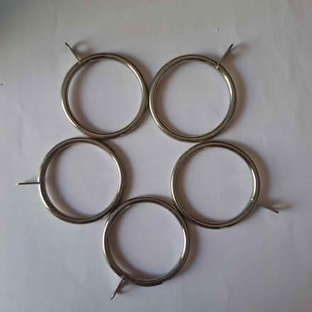 Photo of free Silver Metal Curtain Rings (Moor Street ME8) #1
