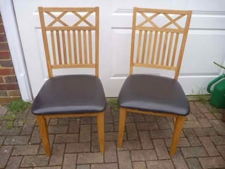 Photo of free 2 Oak Dining Chairs (Bracknell Forest RG12) #1