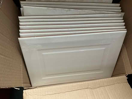 Photo of free Box of large white ceramic tiles (Longridge PR3) #1