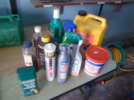 Photo of free Various Part Bottles/Cans etc of Gunk from Garage! (Moreton CH46) #1