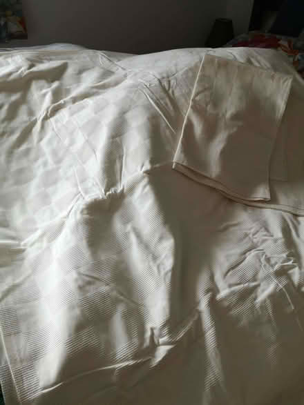 Photo of free Cream 100% waffle cotton bedding (Barbourne WR1) #1
