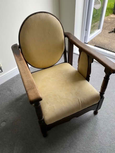 Photo of free Arts and Craft era ‘reclining’ chair (Hassocks BN6) #2