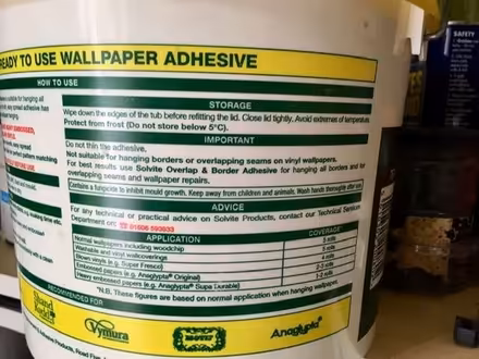 Photo of free Solvite 'Ready To Use' Wallpaper Adhesive. (Woodhall Park SN2) #4