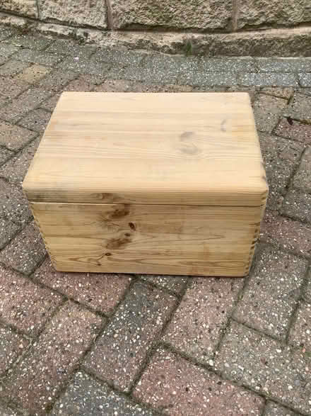 Photo of free Wooden Storage Box (Tansley DE4) #1