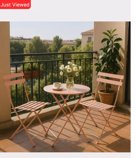 Photo of Small outdoor table and chairs (Stainton CA11) #3