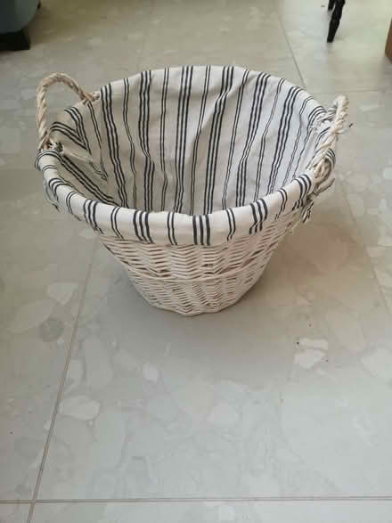 Photo of free White wicker basket (Barbourne WR1) #1