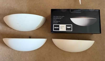 Photo of free Homebase unglazed ceramic uplighter x4 (Lawnswood LS16) #1