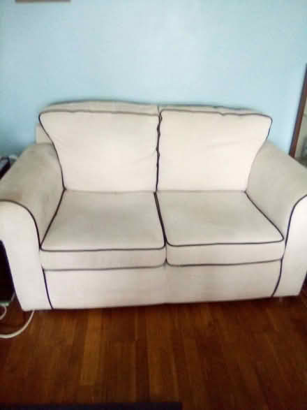 Photo of free Two-seater, cream sofa (Walton) #1