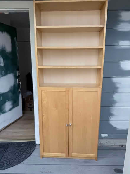 Photo of free Tall wood shelves/cabinet (El Cerrito) #1