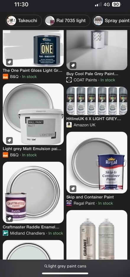 Photo of Grey Paint, Preferably A Lighter Shade (Darley Hillside DE4) #1