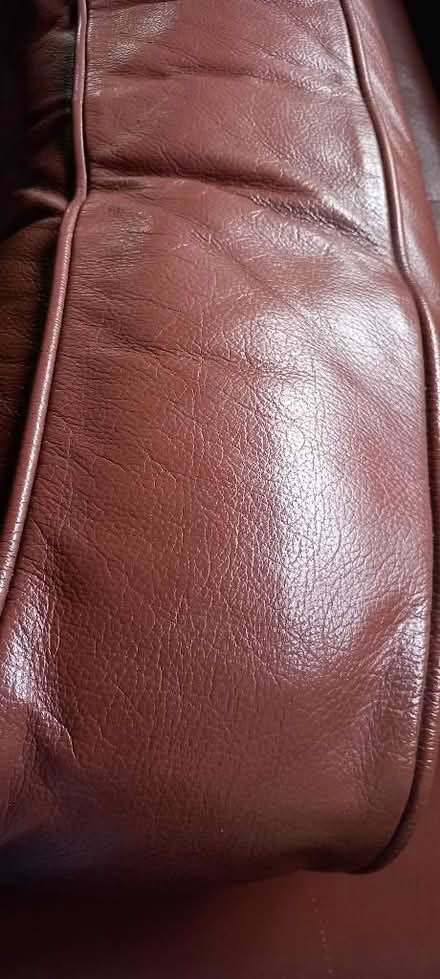 Photo of free Leather M&S settee (Moss Side PR25) #2