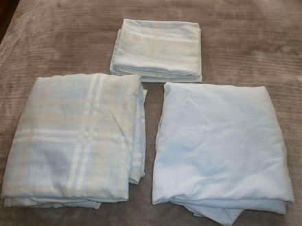 Photo of free King Size Duvet Set Blue Check (Bryn WN4) #1