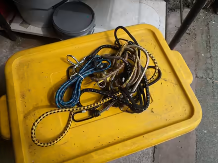 Photo of free 6 x Bungee Cords Bit Tatty but still do the job. (Moreton CH46) #1