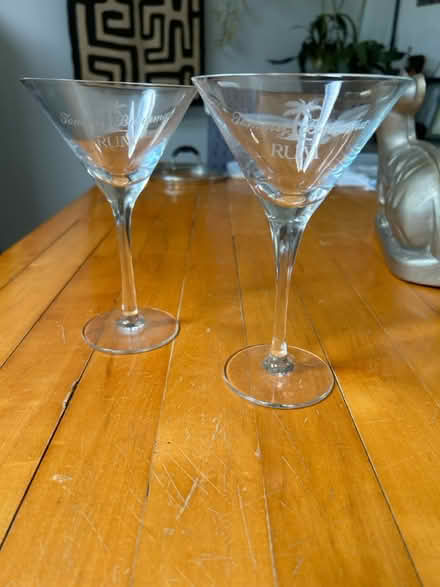Photo of free Tommy Bahama martini glasses (East side: Speedway & Harrison) #1
