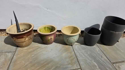 Photo of free Six flower pots (New Bradwell MK13) #1