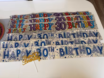 Photo of free 30th birthday decorations (Dartington TQ9) #2