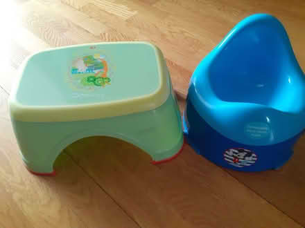 Photo of free Mothercare potty and child step. (Watton at Stone SG14) #1