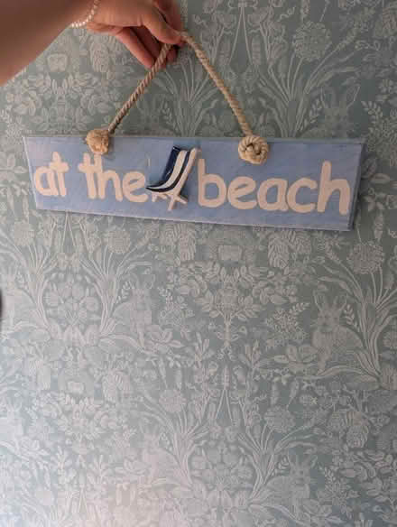 Photo of free Wooden beach sign (Churchgate EN8) #1