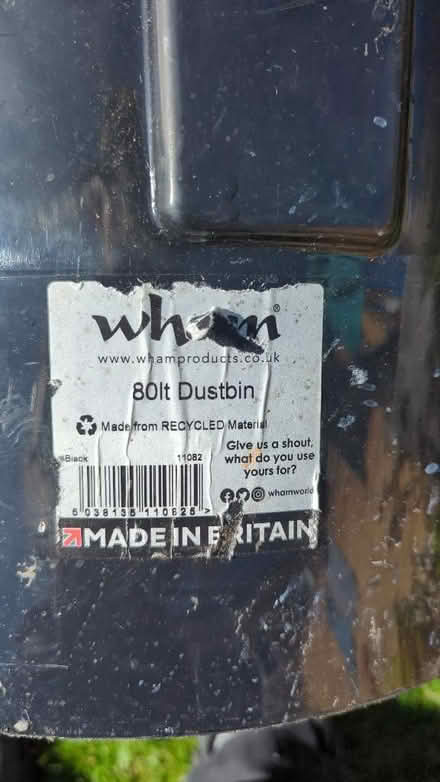 Photo of free Plastic dustbin and lid (Kenilworth CV8) #2